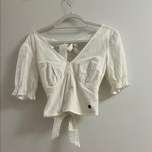 Abercrombie Open back tie shirt